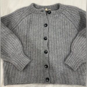 Sezane Emile cardigan in mottled grey size XS